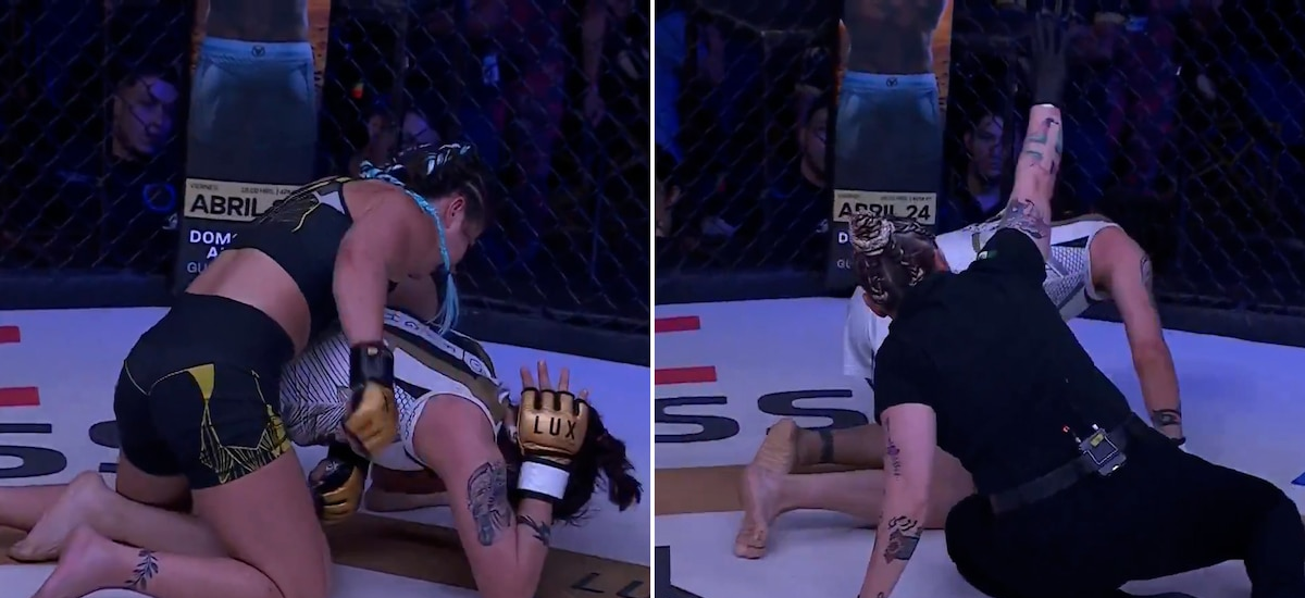 37 golpes seguidos y una particular intervención de la jueza: el brutal nocaut de la argentina que sorprendió a la UFC