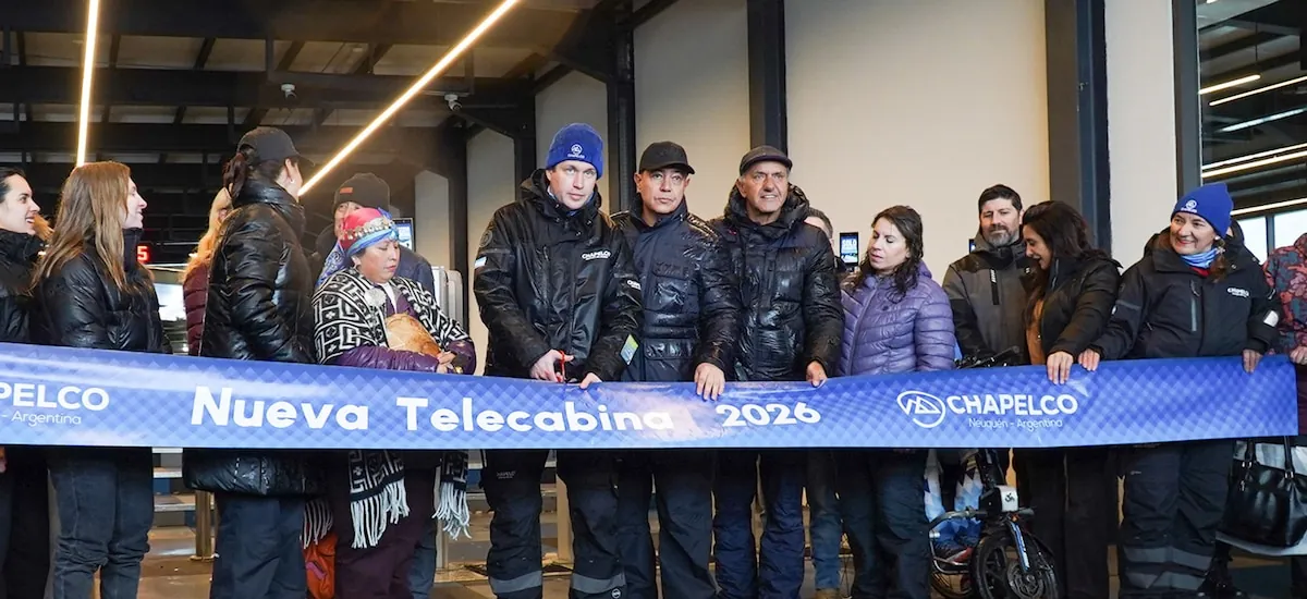 Inauguraron una nueva telecabina de última generación en Cerro Chapelco