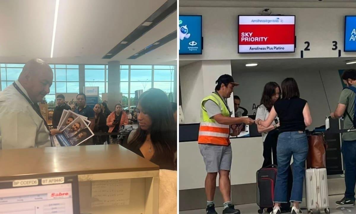 Un gremio lanzó una campaña en los aeropuertos del país contra los senadores que apoyaron la reforma laboral