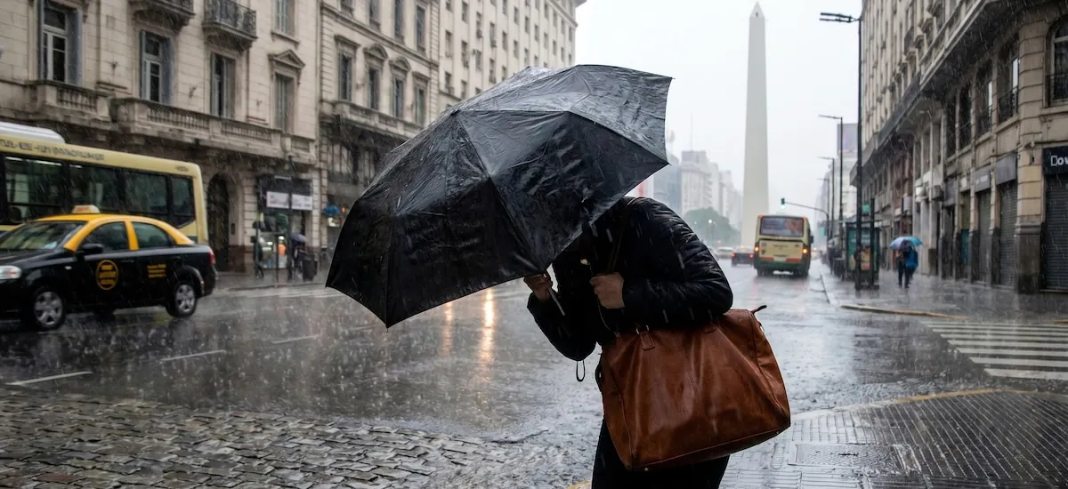 Diluvia en el AMBA y llega el frío: el pronóstico para los próximos días