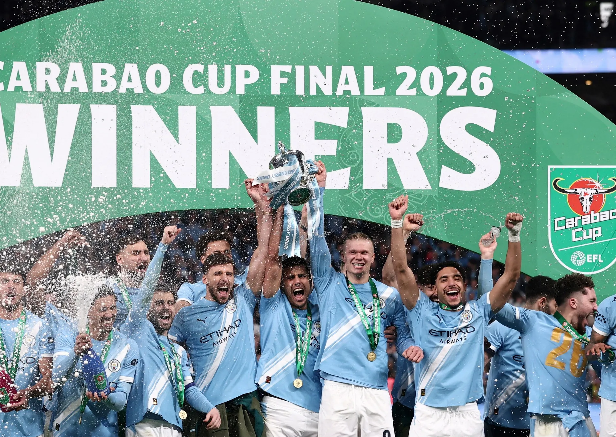 Manchester City, campeón de la Copa de la Liga de Inglaterra: Guardiola le volvió a ganar a Arteta, llegó a su título 40 y amenaza a Ferguson