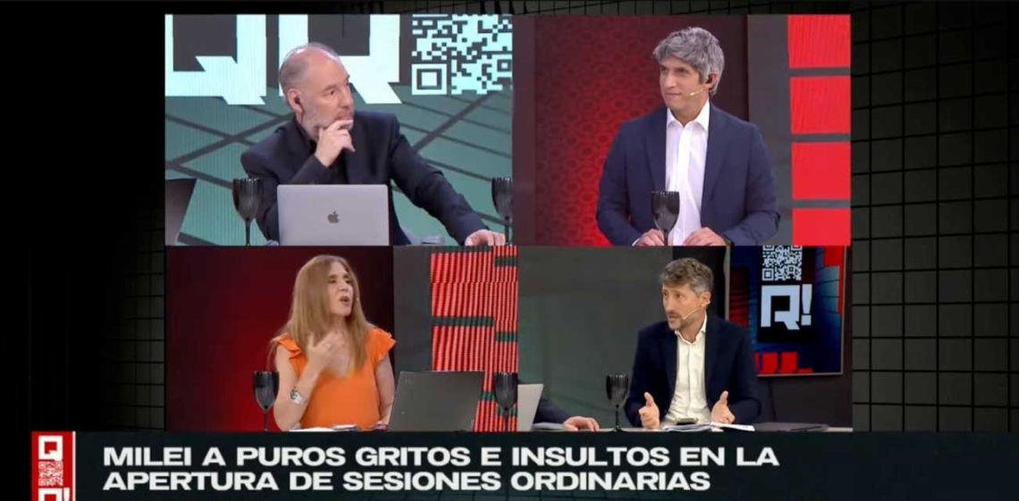 “Fue un show fríamente calculado”, el análisis en “QR!” del discurso de Javier Milei en el Congreso