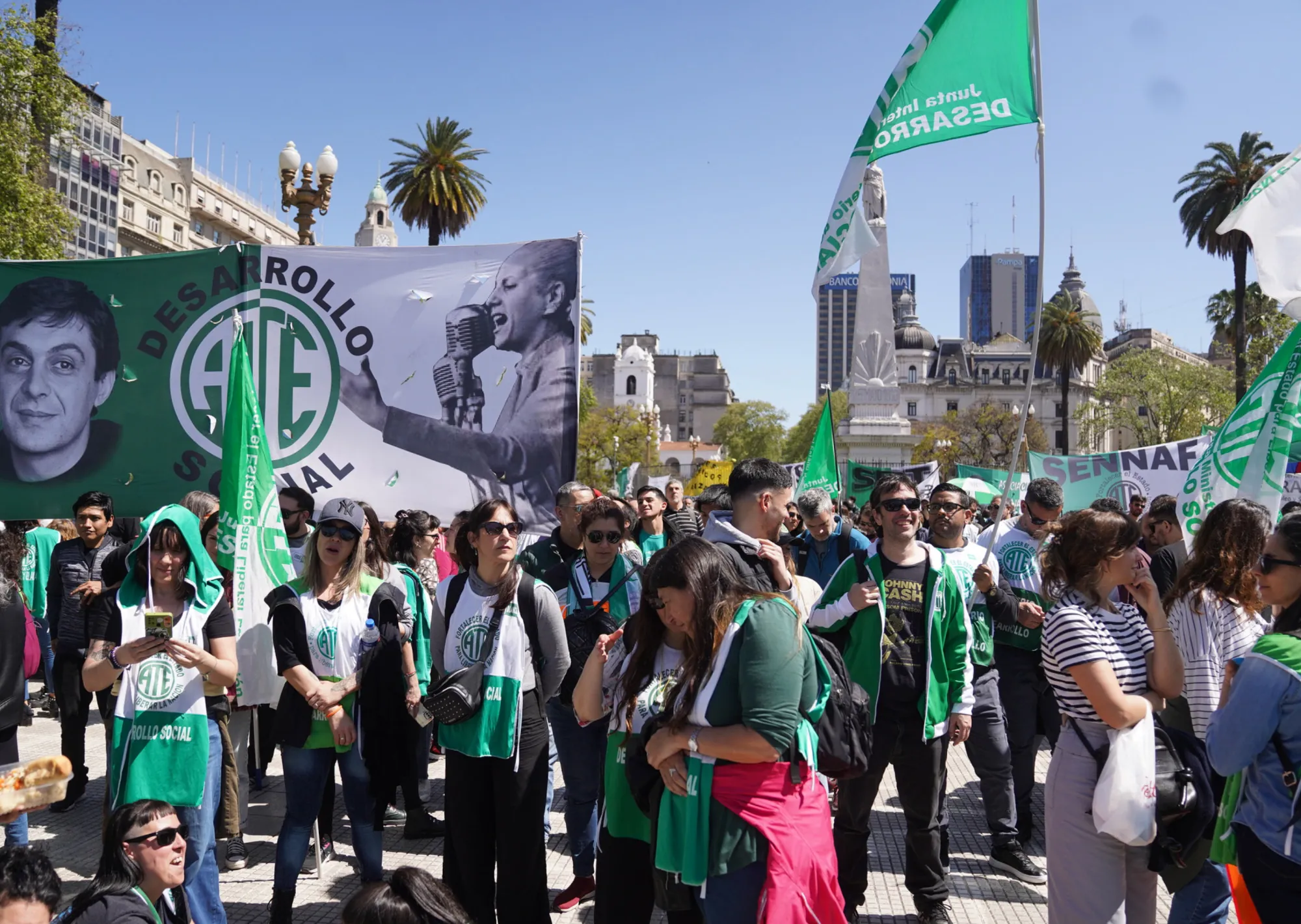 ATE anunció un paro nacional con movilización el 21 de abril en reclamo de paritarias: "Si no hay plata, no habrá paz social"