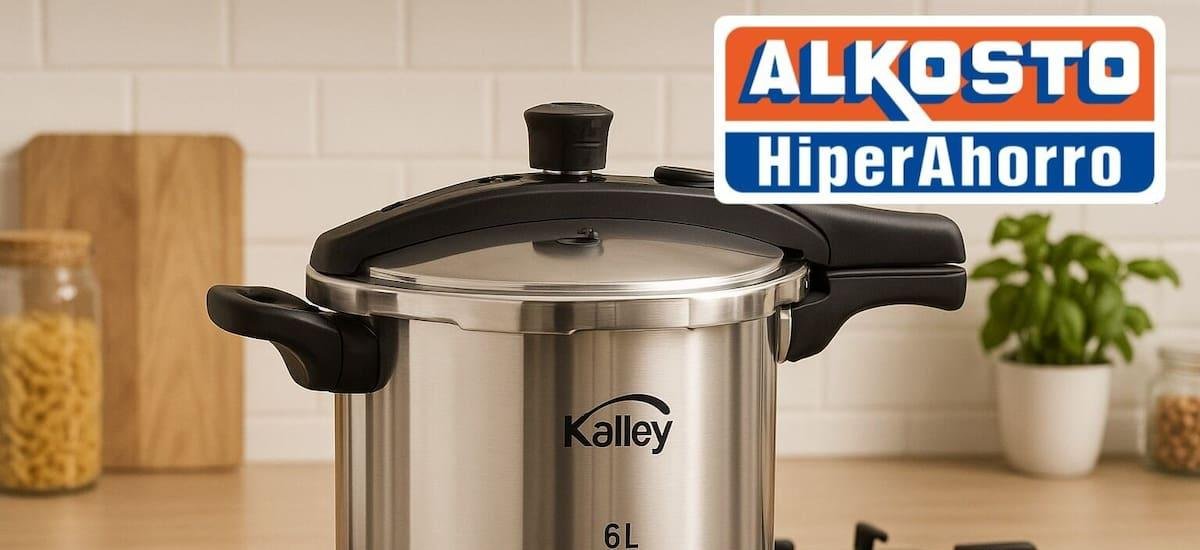 Alkosto ofrece una olla a presión de alta capacidad y protección mejorada que facilita cocinar rápido sin perder sabor por menos de $110.000