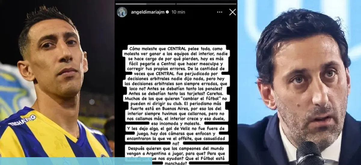 “Caretas, no pueden ni dirigir su club”: la fulminante respuesta de Di María a Milito y Racing