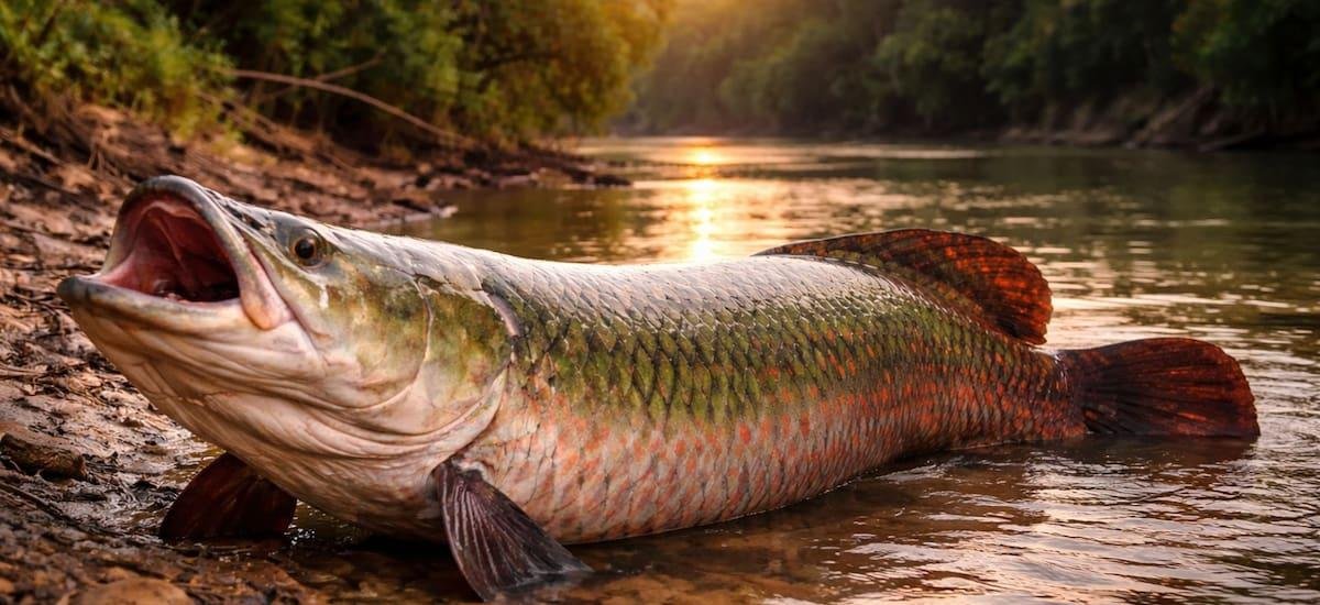 Hallazgo insólito: encontraron un pez gigante de 150 kilos que respira afuera del agua y sobrevive a condiciones extremas