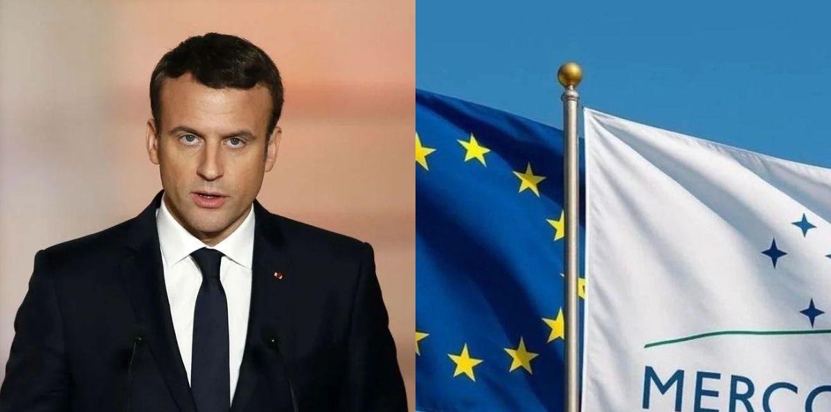 Emmanuel Macron recibió como “una mala sorpresa” la aplicación parcial del acuerdo UE-Mercosur