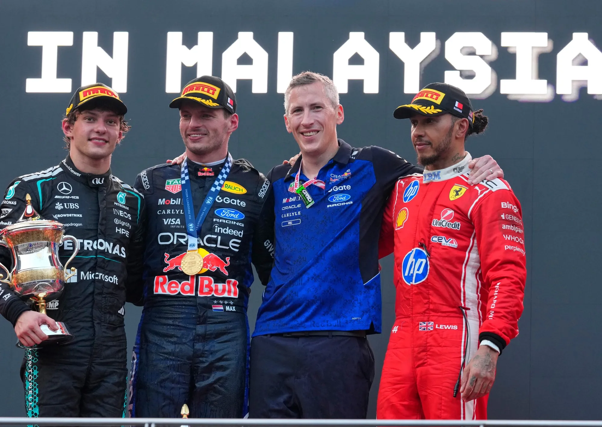 Max Verstappen reinó en el caos de Sepang para ganar por primera vez en 2026: Antonelli y un paso más rumbo al título de la F1