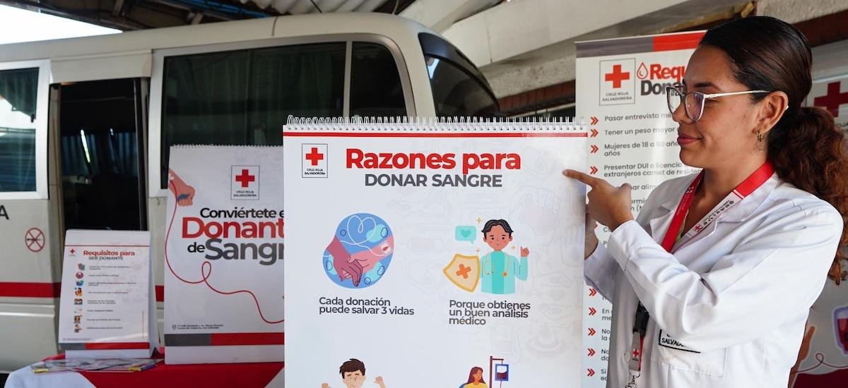 Reserva de sangre de la Cruz Roja Salvadoreña cae por debajo del 50% antes del periodo vacacional