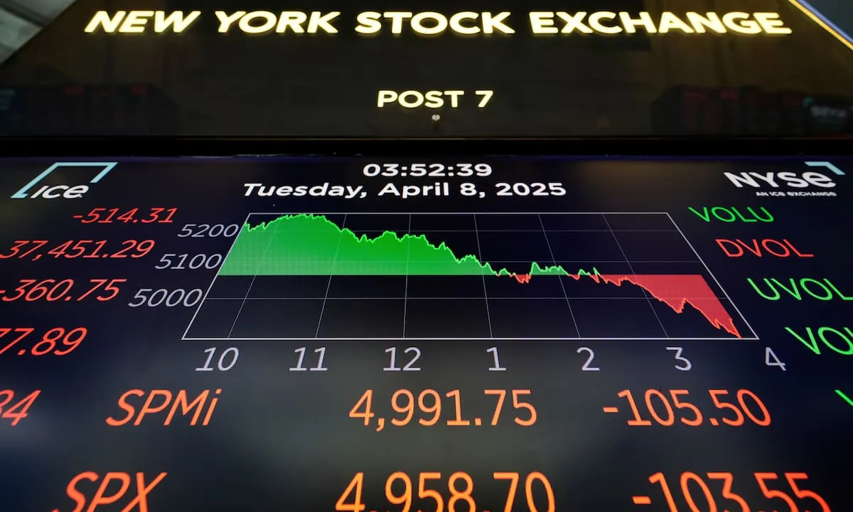 Wall Street termina en negativo por temores sobre la IA