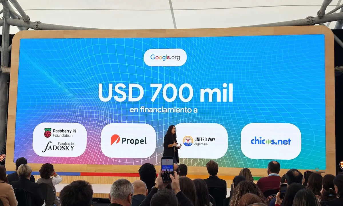 Google Argentina invertirá US$700.000 en cuatro ONG locales para facilitar el acceso a herramientas de IA