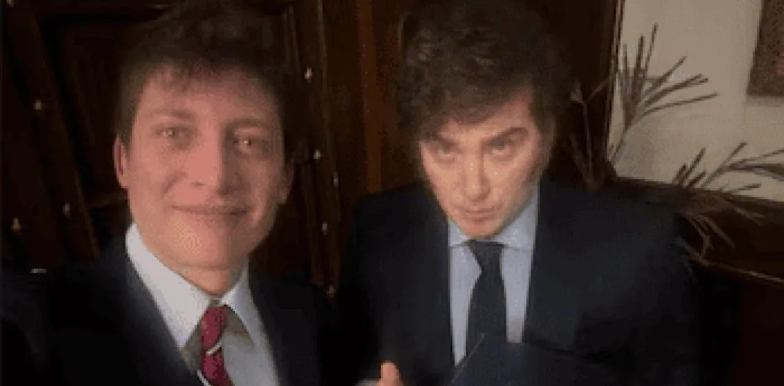 Javier Milei: "Santiago Caputo es como un hermano para mí"