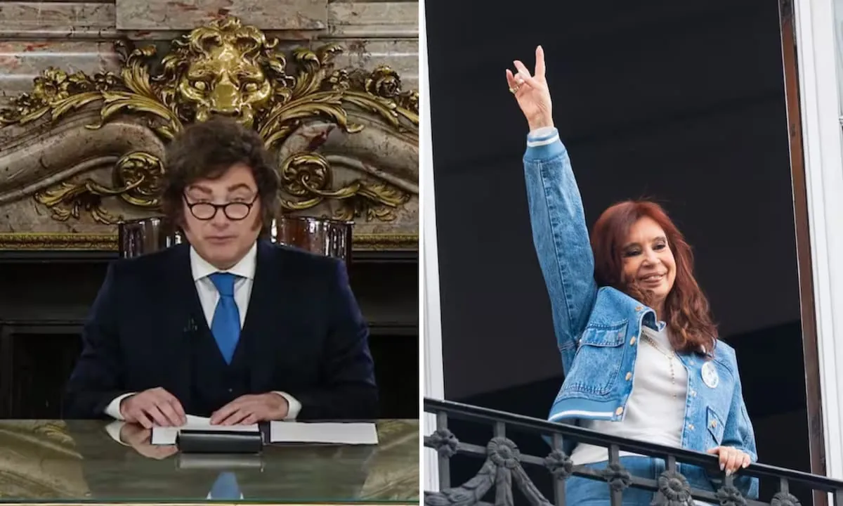 Milei acusó a Cristina Kirchner de haber robado “10.000 millones de dólares” con el Banco Central