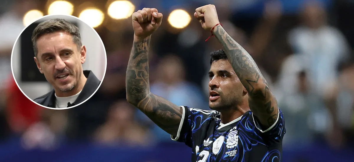 La feroz respuesta de Cuti Romero a Gary Neville tras el triunfo de Argentina: “Espero que cuando me retire no sea tan estúpido”