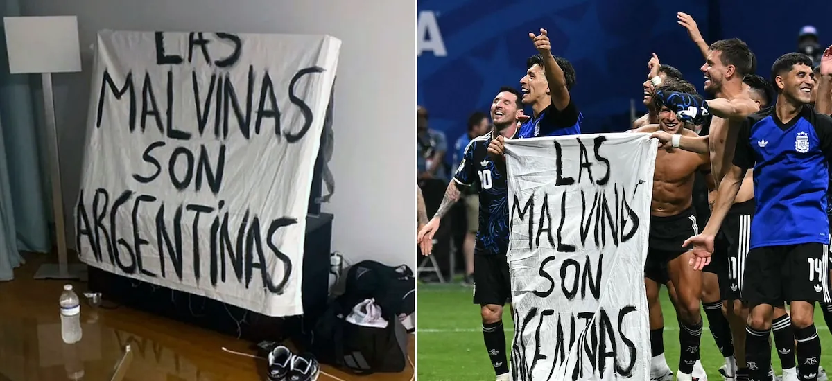 El testimonio del autor de la bandera de Malvinas y la historia de cómo la ingresó a la cancha