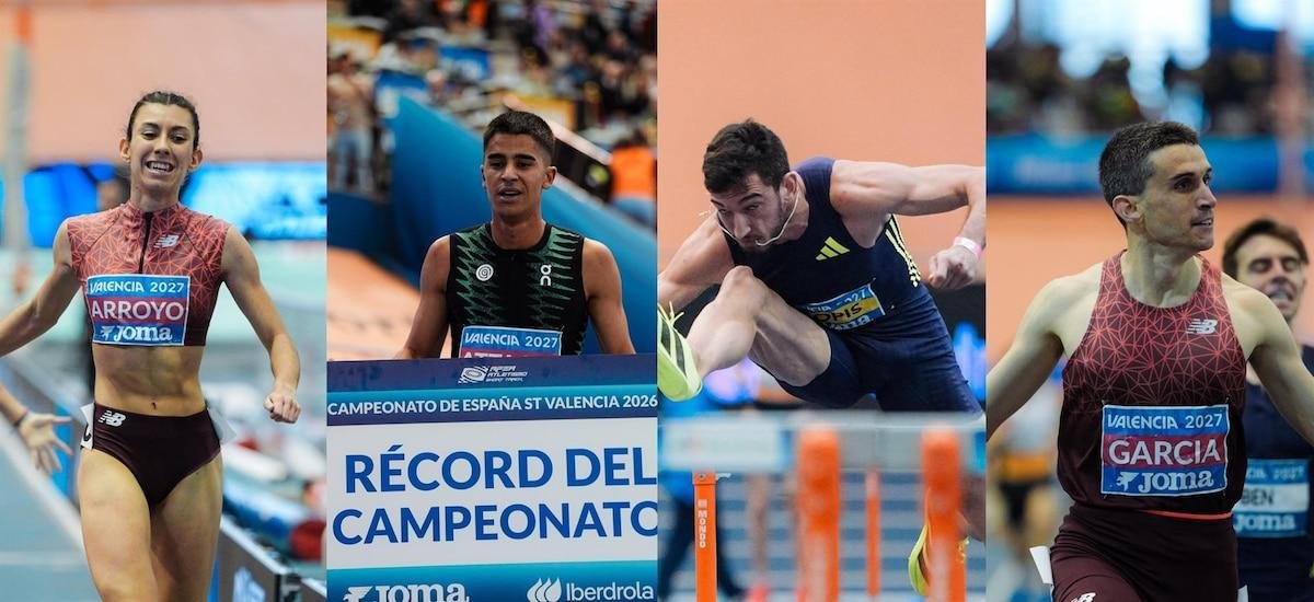 Attaoui, Llopis, Mariano García y Arroyo reinan en la despedida del Campeonato de España en pista corta